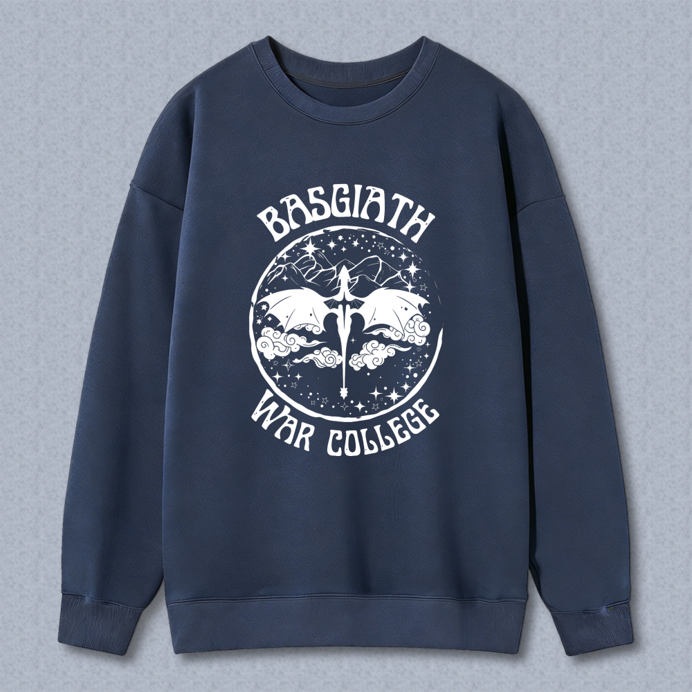 Wardrobecart Basilisk War College Dragon And Sword Design Unisex Classic Sweatshirt