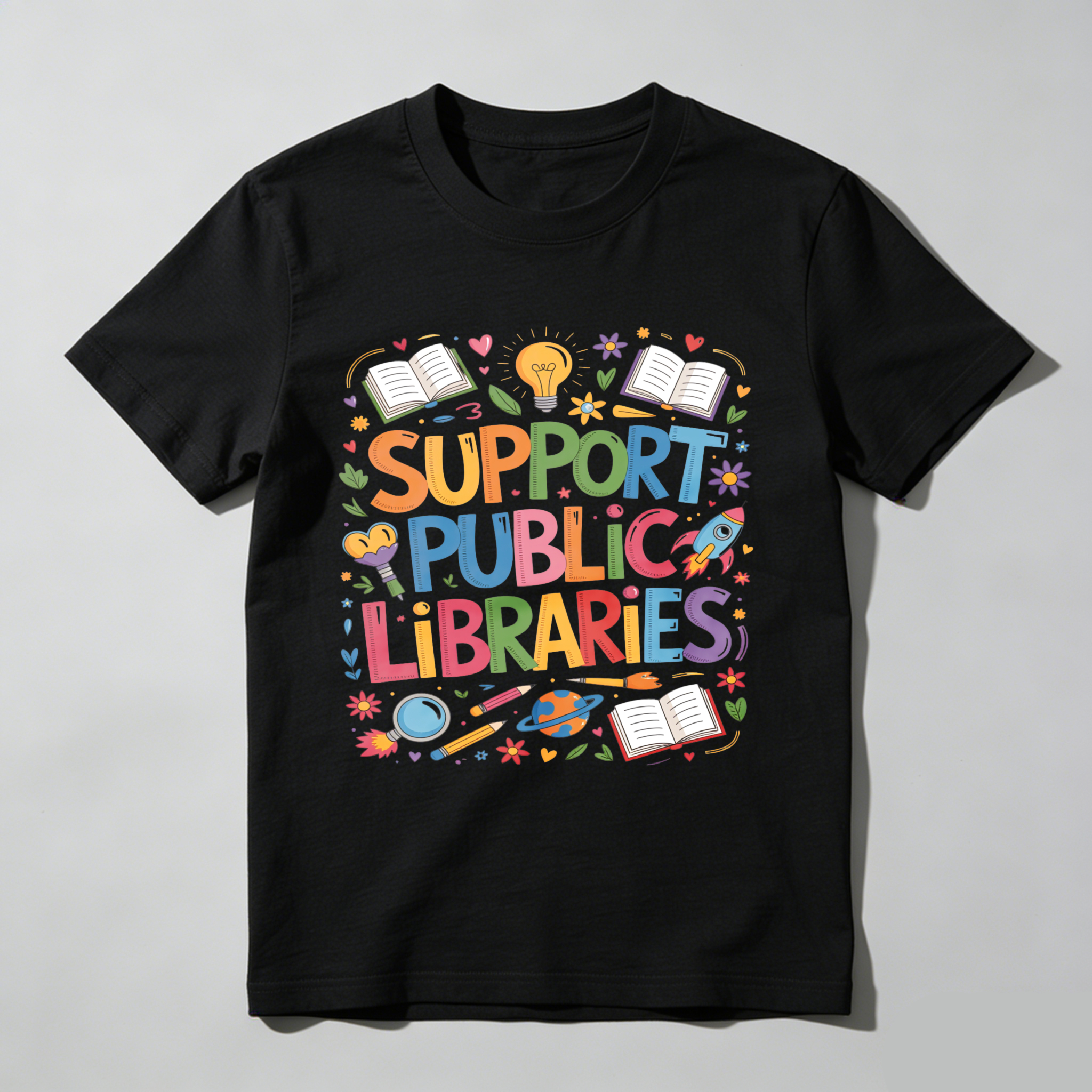 Wardrobecart Support Public Libraries Tshirt