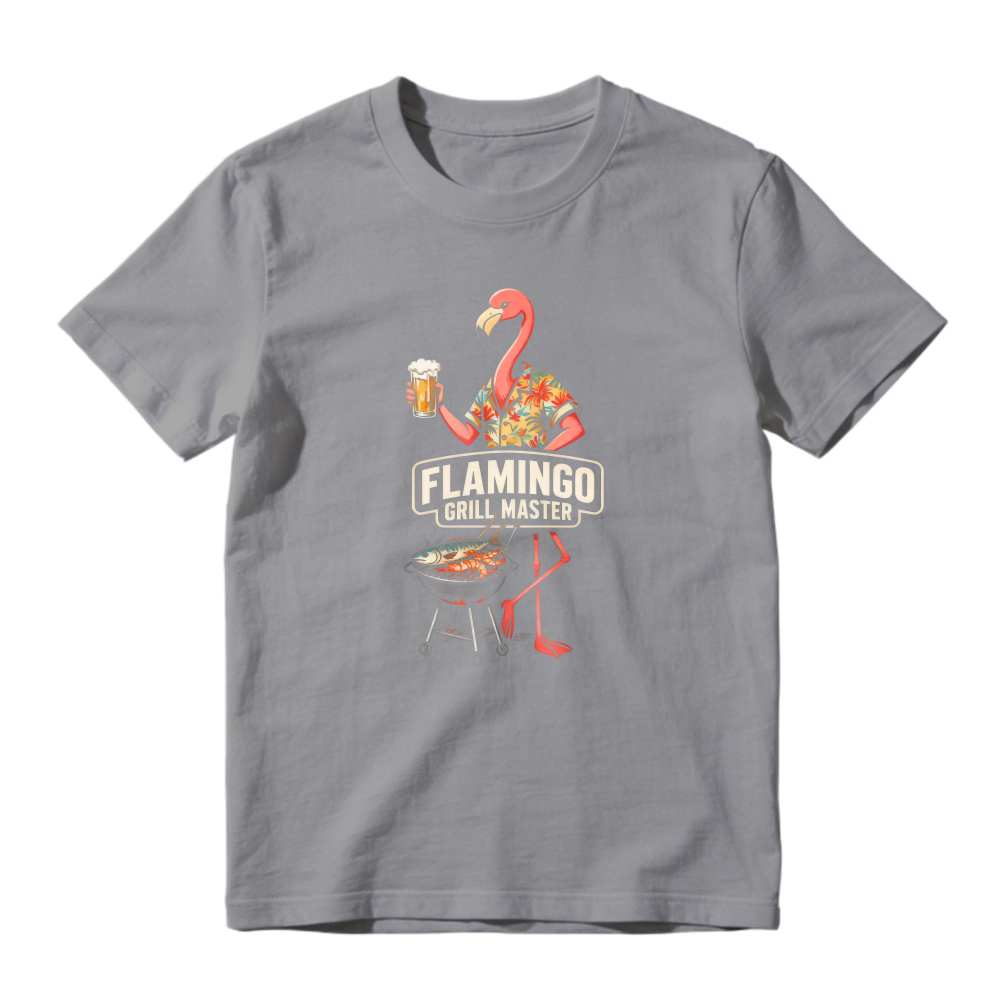 Flamingo Grill Master With Beer And Bbq Unisex Classic T-shirt