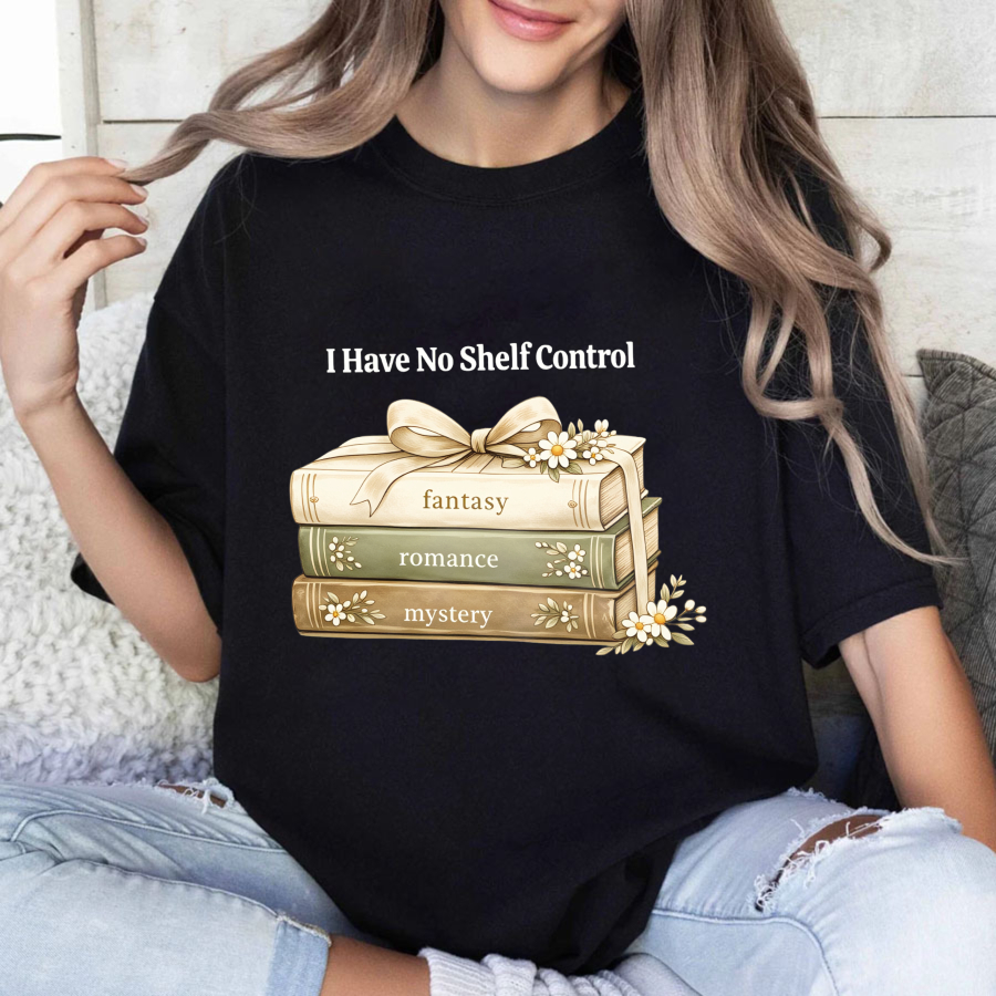 Wardrobecart Stacked Books Fantasy Romance Mystery I Have No Shelf Control Unisex Classic T-shirt
