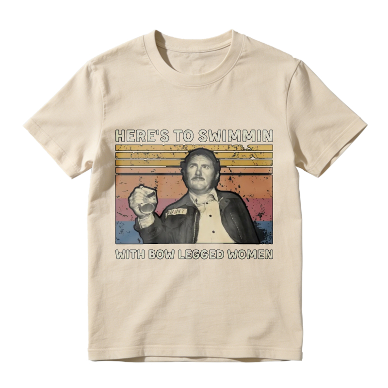 Heres To Swimmin With Bow Legged Women Vintage Retro Unisex Classic T-shirt