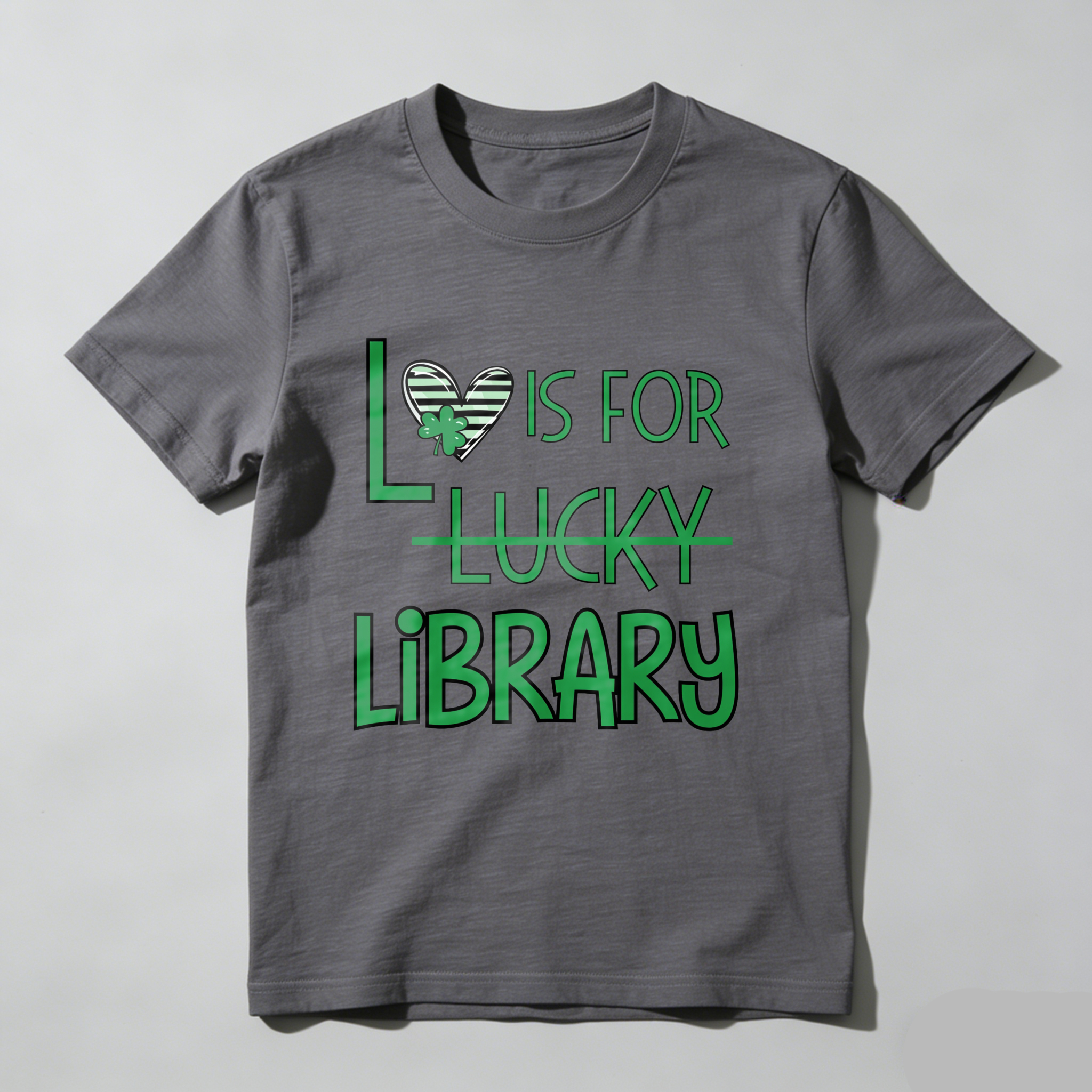 Wardrobecart L Is For Lucky Library Tshirt