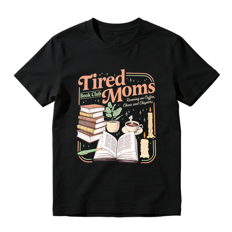 Wardrobecart Tired Moms Book Club With Books Coffee And Plants Unisex Classic T-shirt