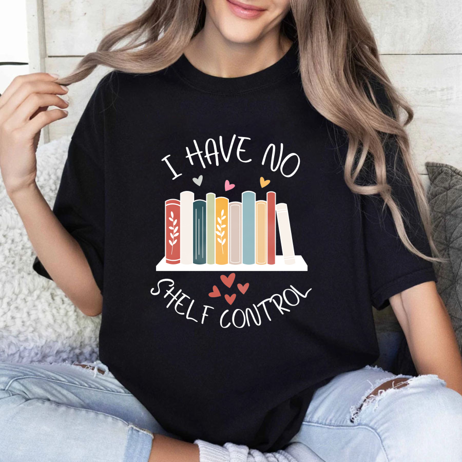 Wardrobecart I Have No Shelf Control Books And Hearts Design Unisex Classic T-shirt