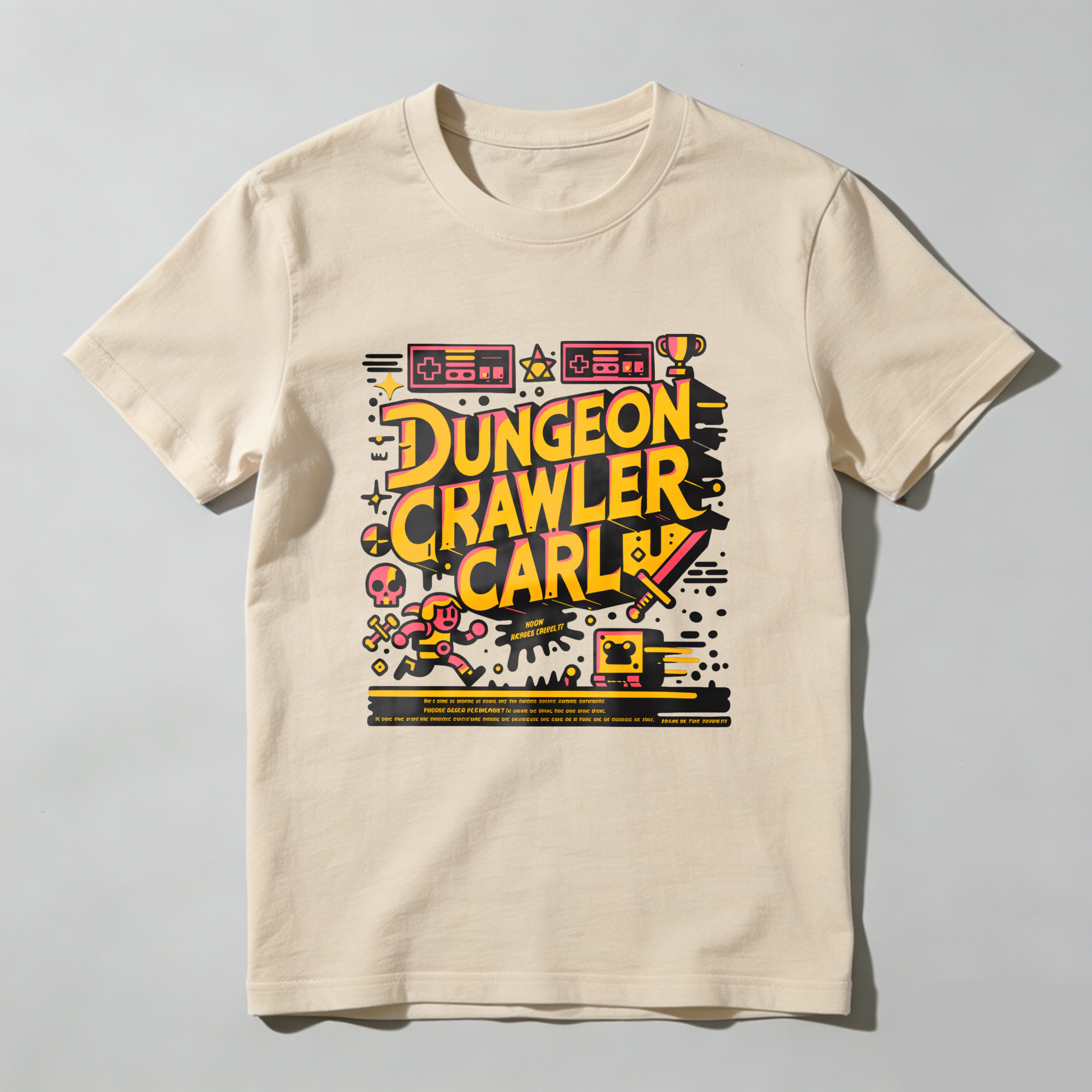 Wardrobecart Dungeon Crawler Carl Game Art Design tshirt