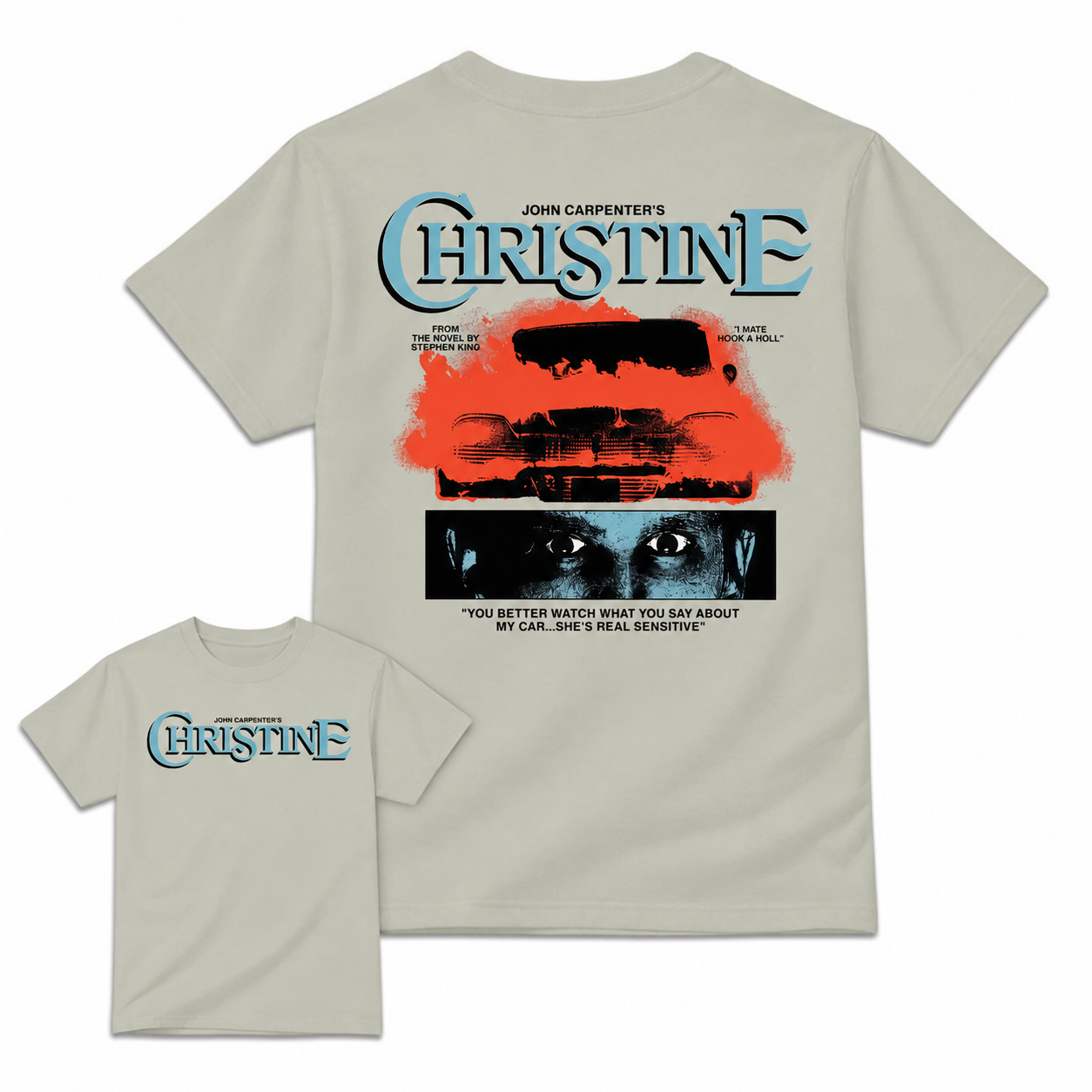 Christ1ne Inspired Retro Car Horror Movie Graphic T-Shirt