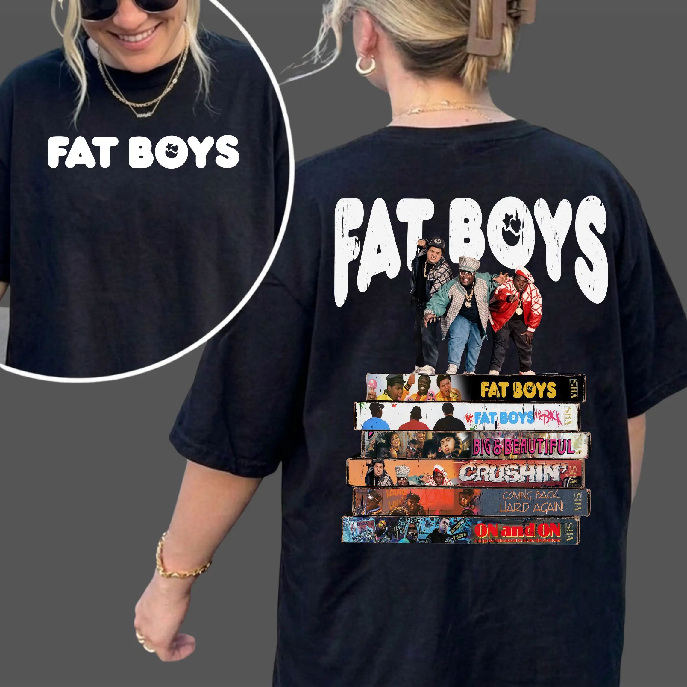 Vintage FAT B0YS Album T-Shirt, Graphic Hip Hop Music Band Shirt