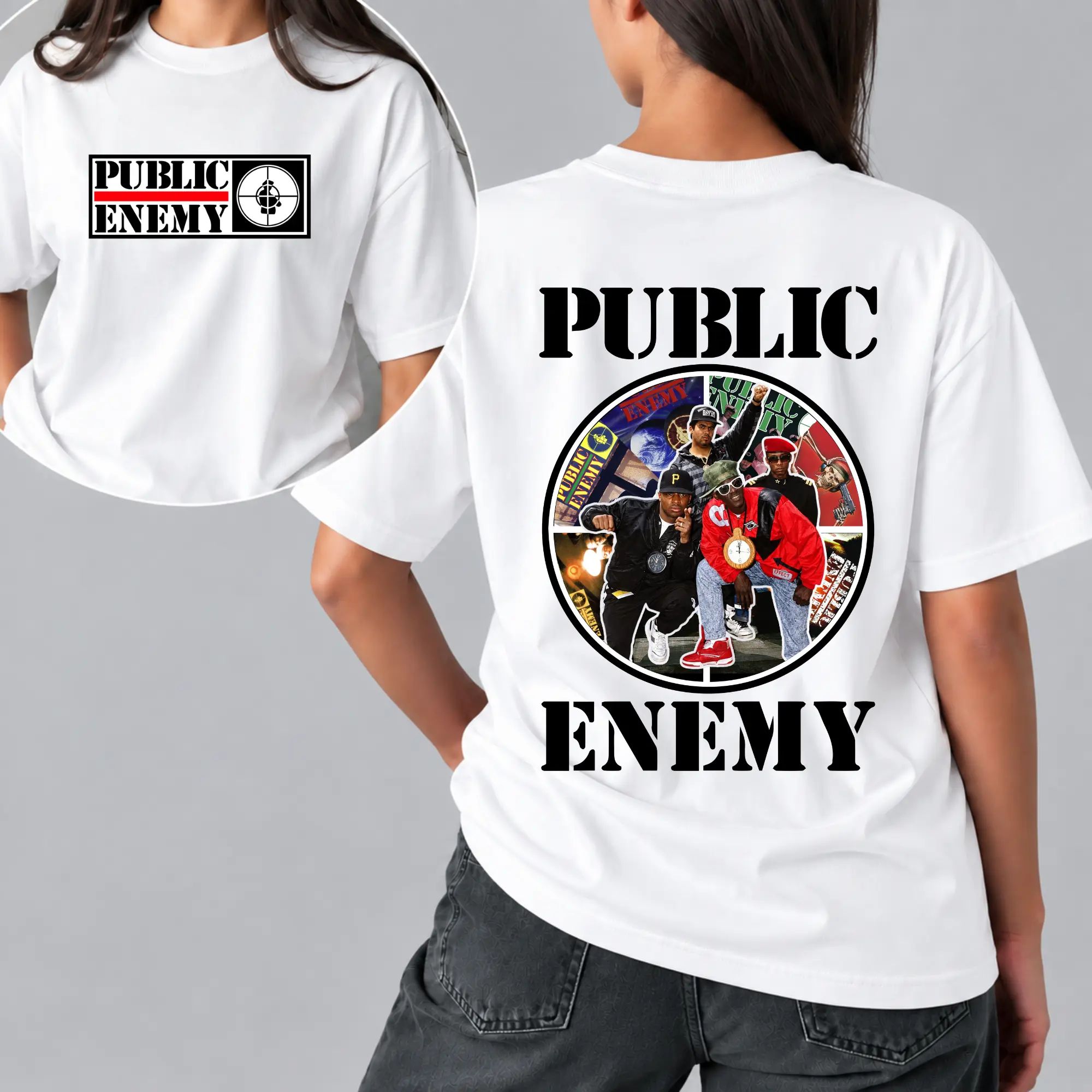 Publ1c Enemy Album Tee, Vintage Hip Hop Music Band Shirt