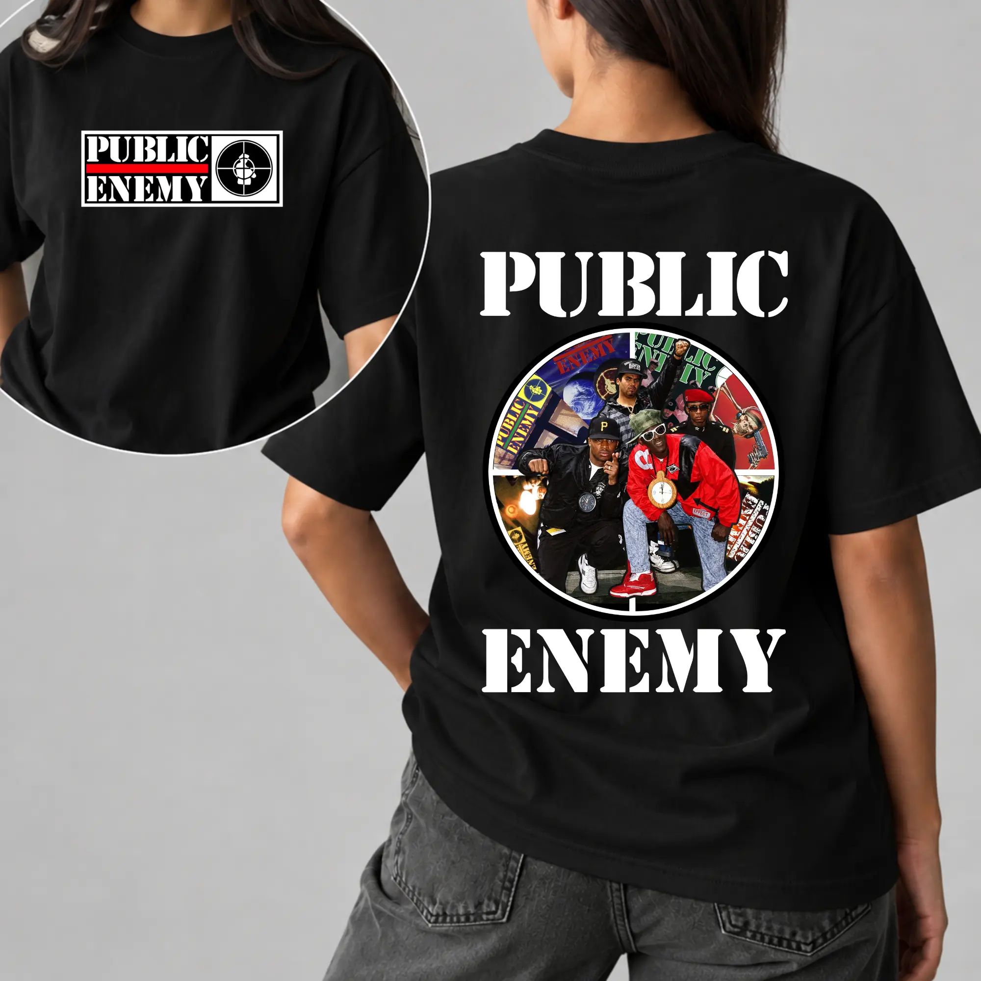 Publ1c Enemy Album Tee, Vintage Hip Hop Music Band Shirt