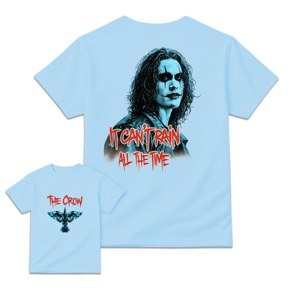 The Crow "It Can't Rain All The Time" Aesthetic Gothic Graphic T-Shirt