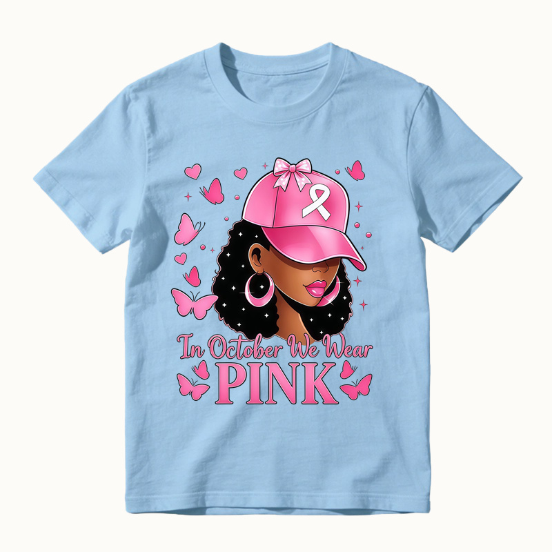 Breast Cancer Awareness Pink Ribbon Butterfly T-Shirt