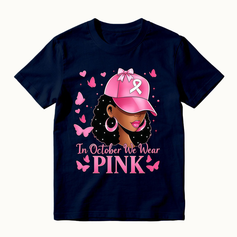 Breast Cancer Awareness Pink Ribbon Butterfly T-Shirt