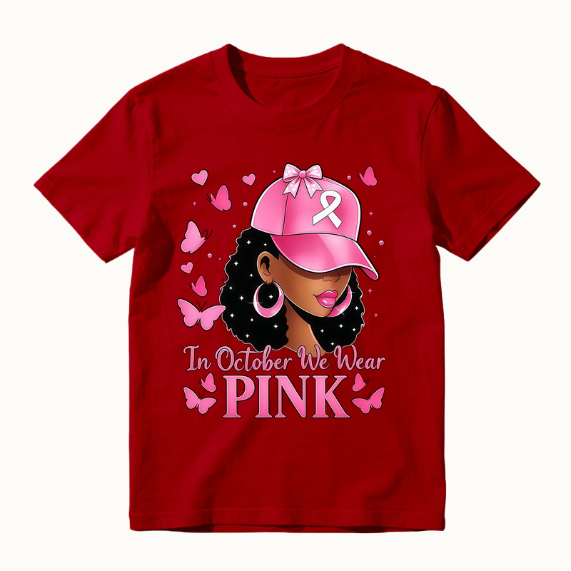 Breast Cancer Awareness Pink Ribbon Butterfly T-Shirt