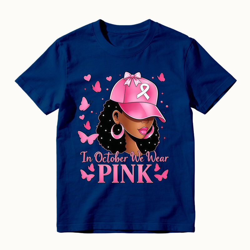 Breast Cancer Awareness Pink Ribbon Butterfly T-Shirt