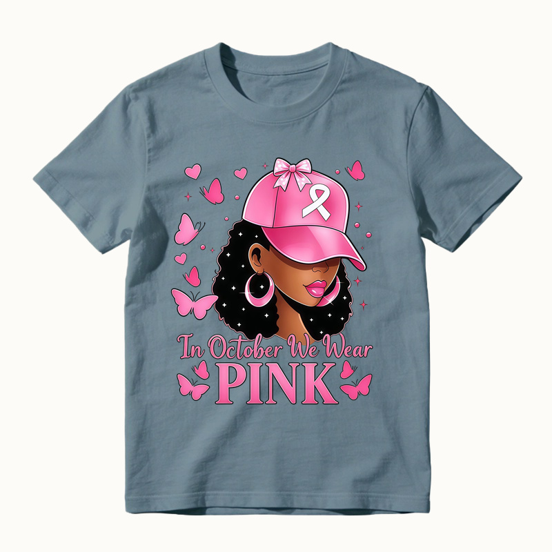 Breast Cancer Awareness Pink Ribbon Butterfly T-Shirt