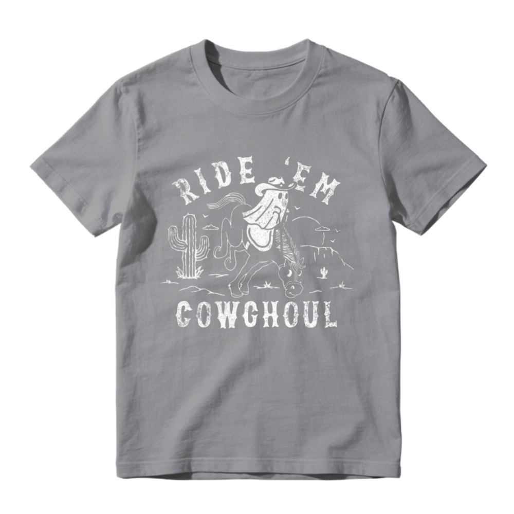 Ride Em Cowghoul Western Horse Cactus Graphic T-shirt