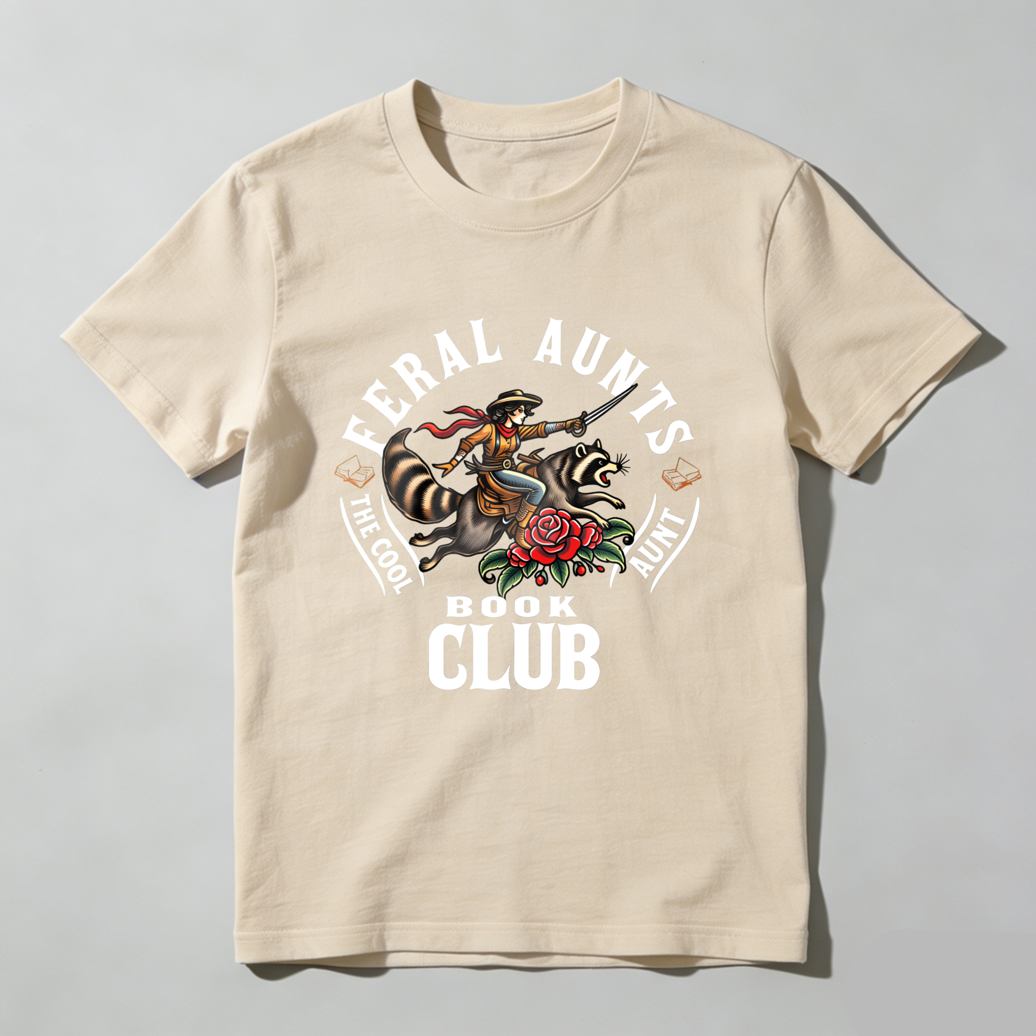 Wardrobecart Feral Aunts Book Club The Cool Aunt tshirt