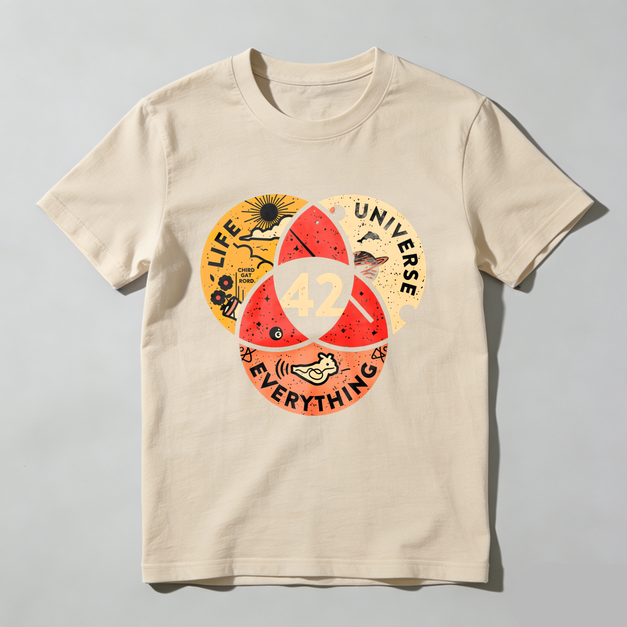 Wardrobecart Life Universe Everything Number Forty Two tshirt