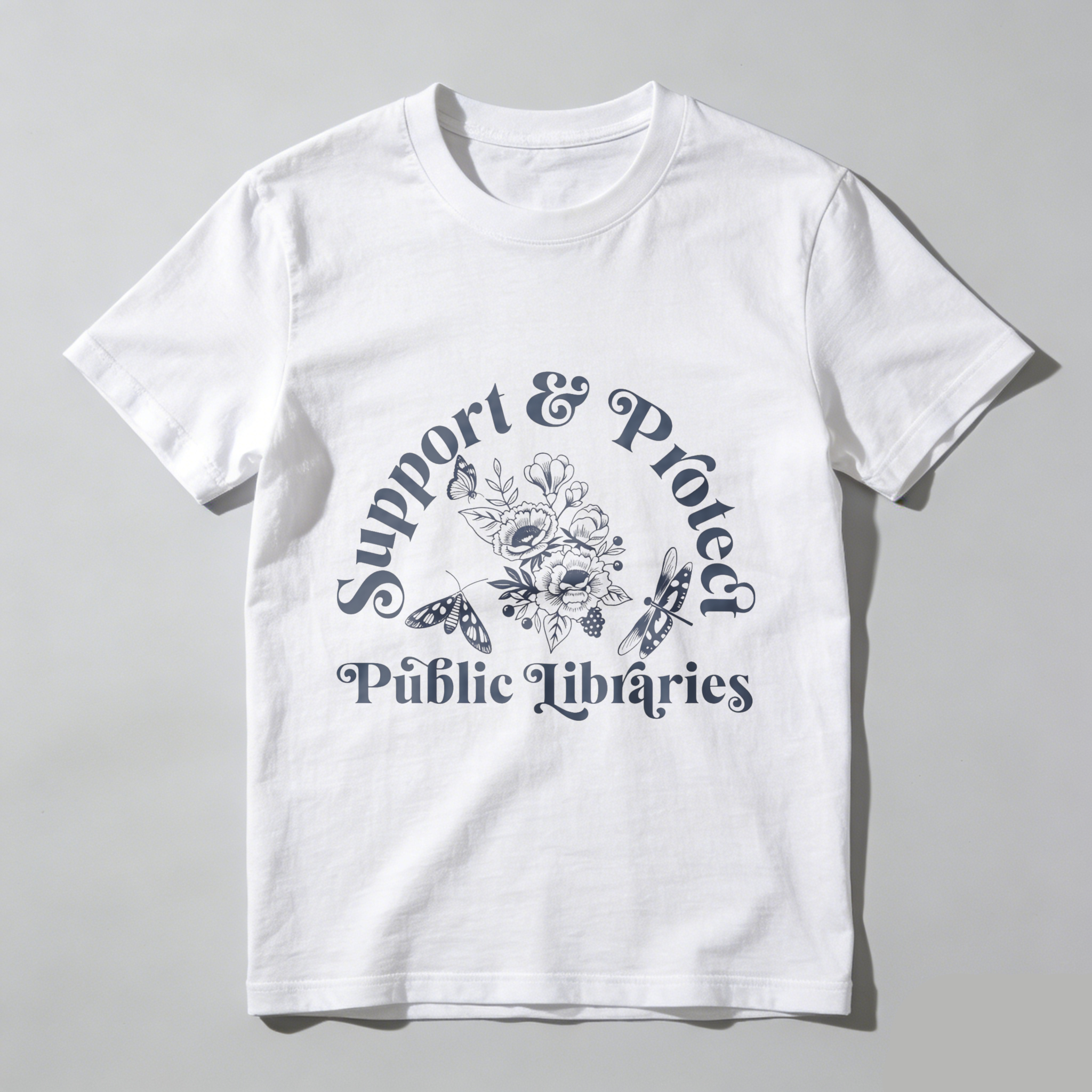 Wardrobecart Support And Protect Public Libraries Tshirt