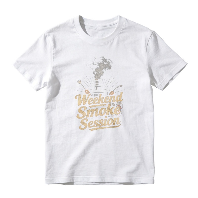 Weekend Smoke Session With Pipe And Smoke Graphic Unisex Classic T-shirt