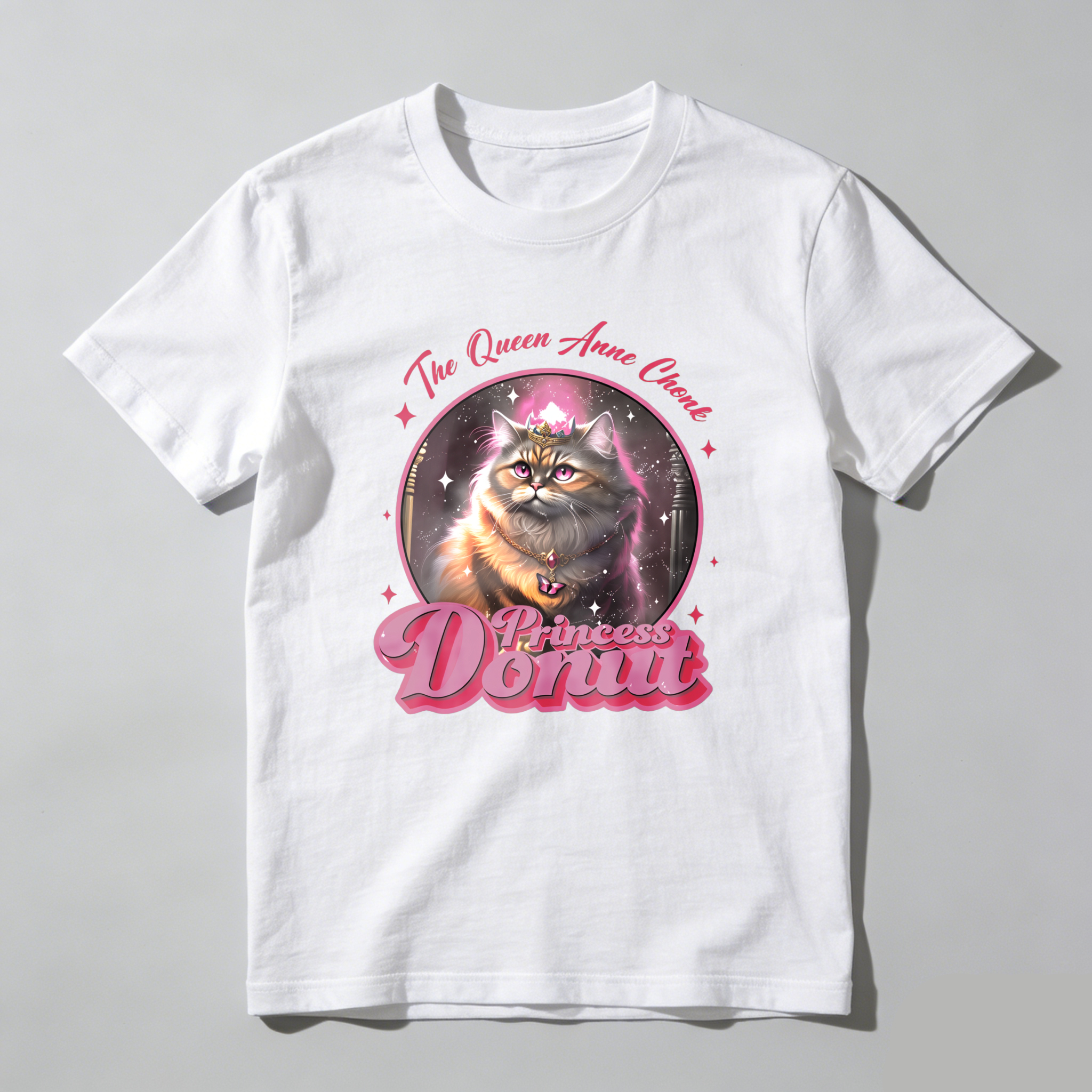 Wardrobecart The Queen Anne Cat Princess Donut Tshirt