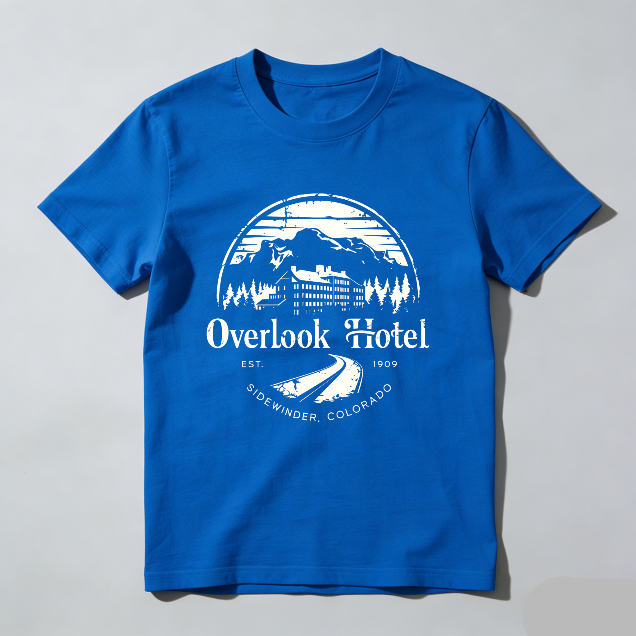 Wardrobecart Overlook Hotel Mountain Scene Design Tshirt