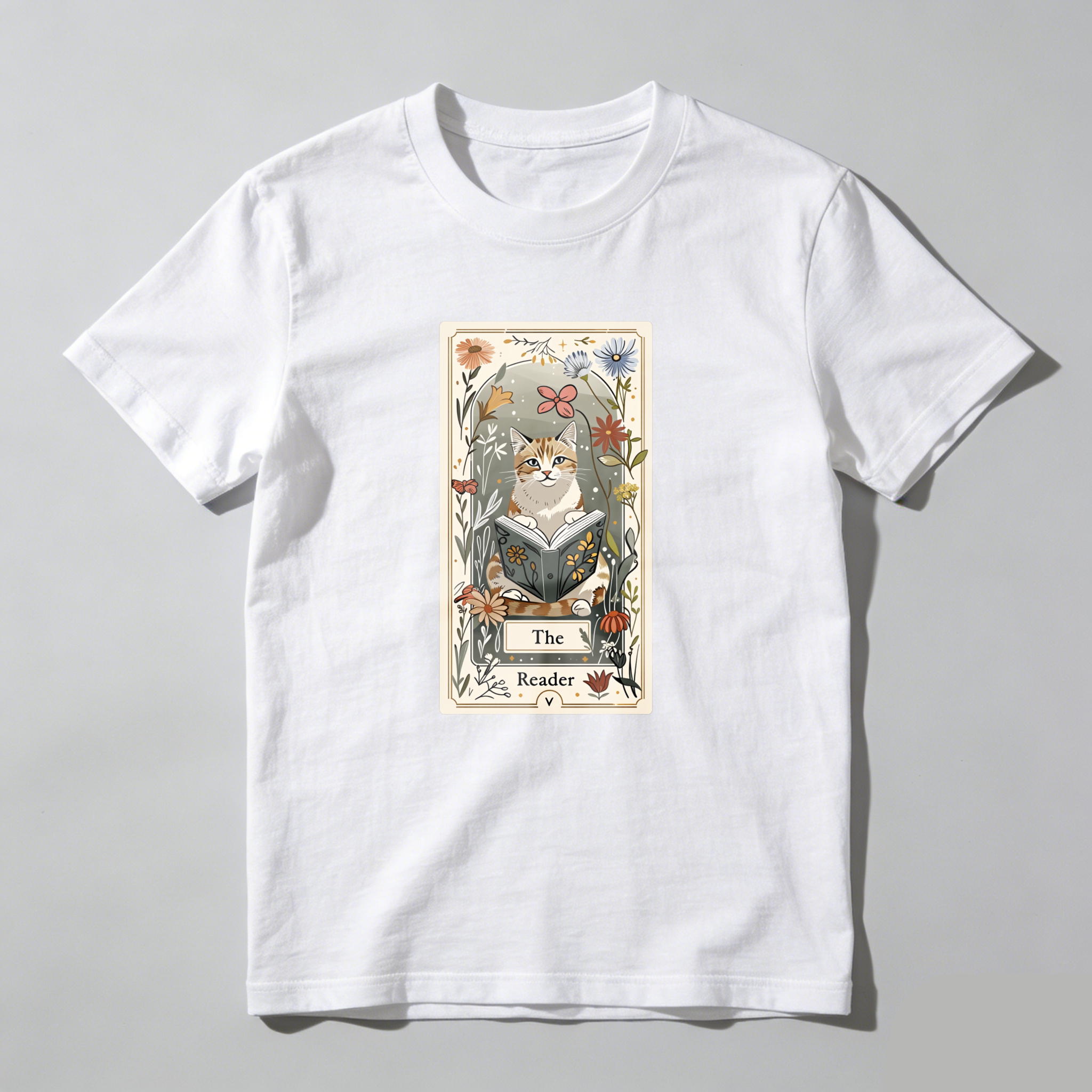Wardrobecart The Reader Tarot Card Design Tshirt