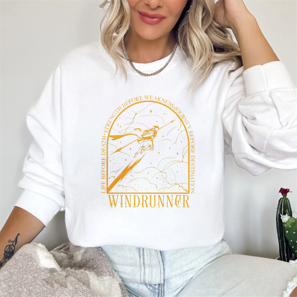 Wardrobecart Windrunner Sky Adventure With Mountain And Clouds Design Unisex Classic Sweatshirt
