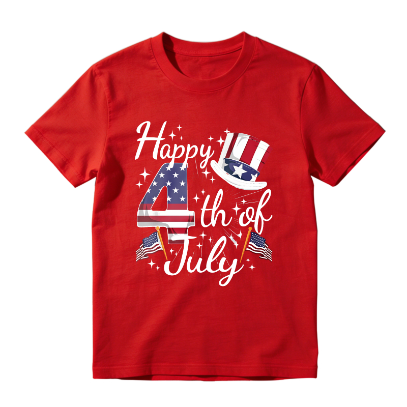Happy 4th Of July American Flag Uncle Sam Hat Unisex Classic T-shirt