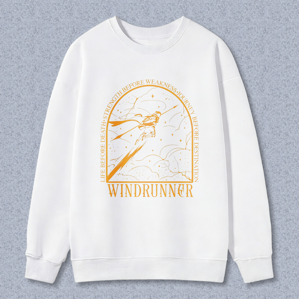 Wardrobecart Windrunner Sky Adventure With Mountain And Clouds Design Unisex Classic Sweatshirt
