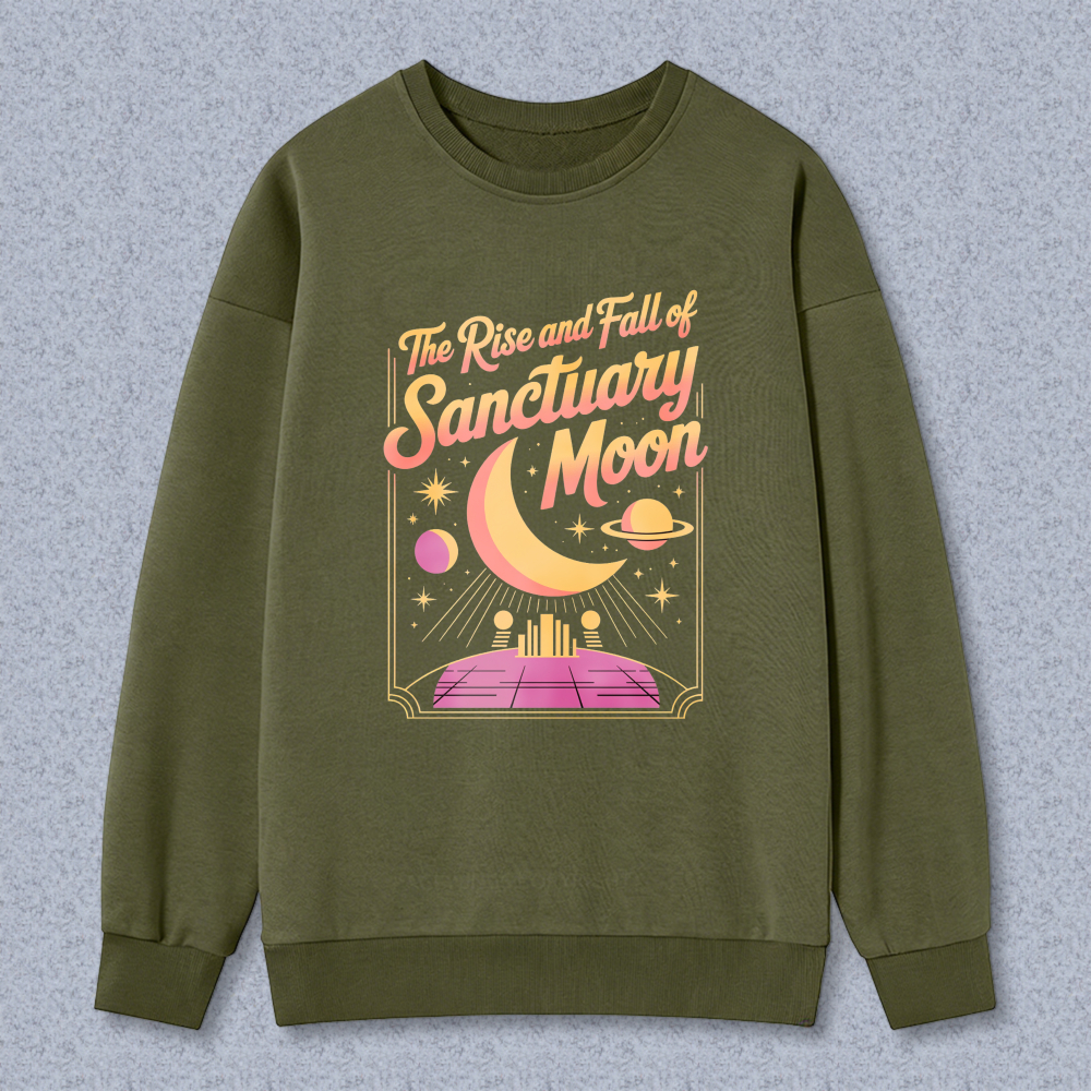 Wardrobecart The Rise And Fall Of Sanctuary Moon Cosmic Design Unisex Classic Sweatshirt