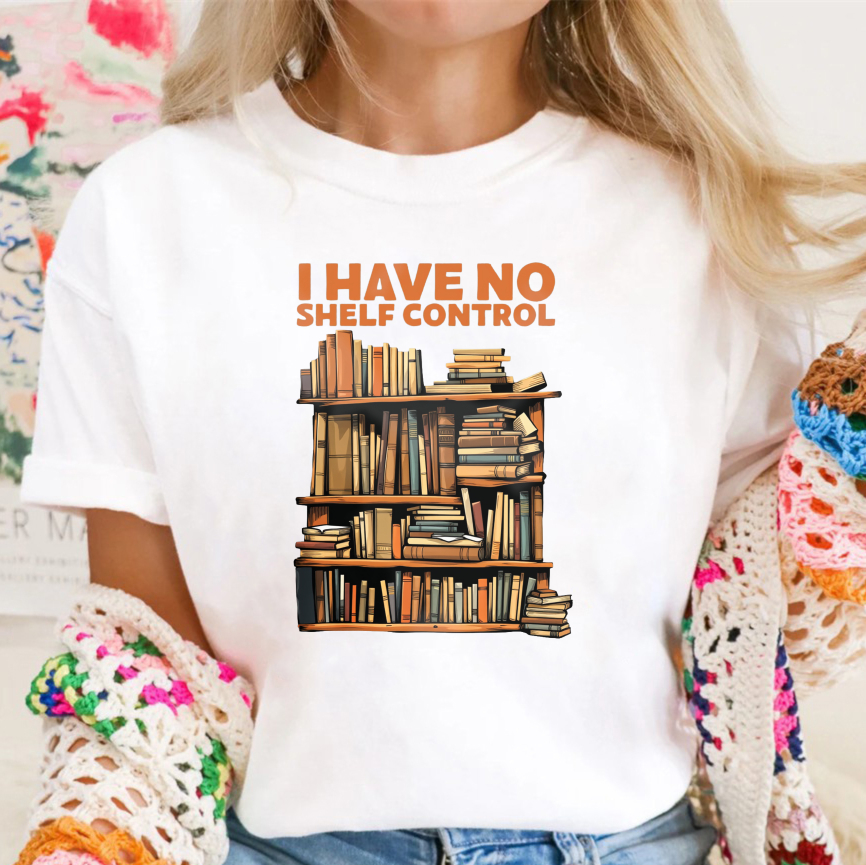 Wardrobecart I Have No Shelf Control Bookshelf Design Unisex Classic T-shirt(6)