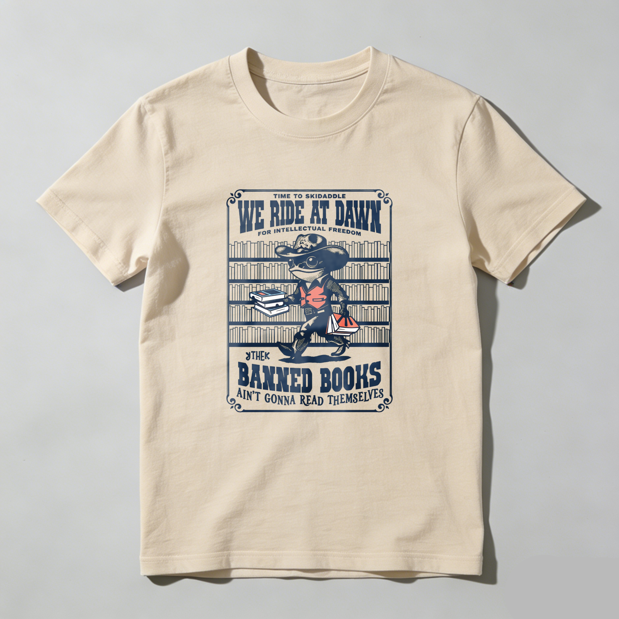 Wardrobecart We Ride At Dawn Banned Books Tshirt
