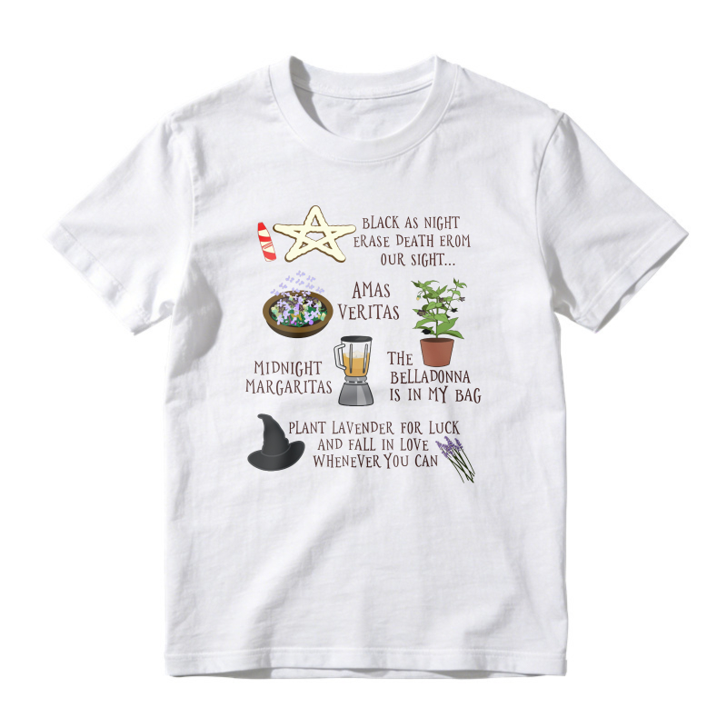 Witchy Aesthetic With Pentagram, Midnight Margaritas, Belladonna Plant And Lavender Quote, Unisex Classic T-shirt