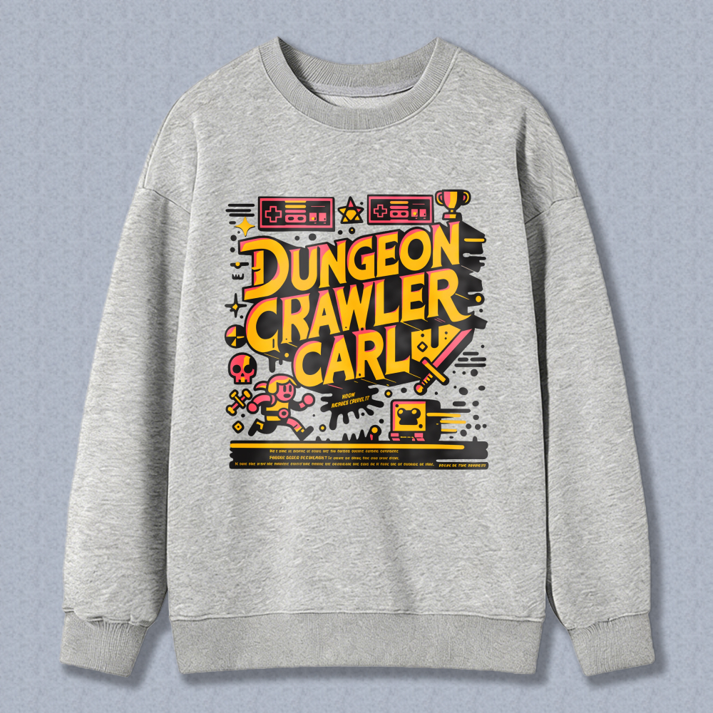 Wardrobecart Dungeon Crawler Carl Pixel Art Design Unisex Classic Sweatshirt