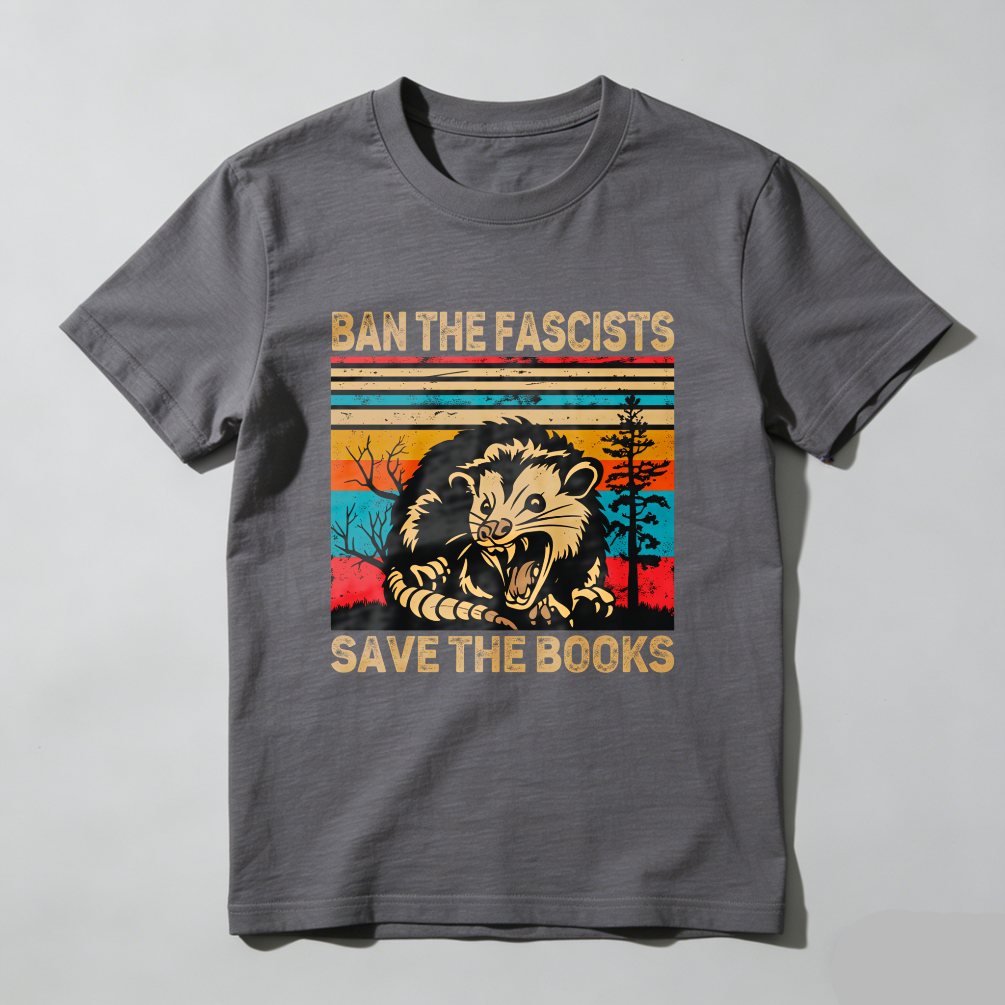 Wardrobecart Ban The Fascists Save The Books Tshirt