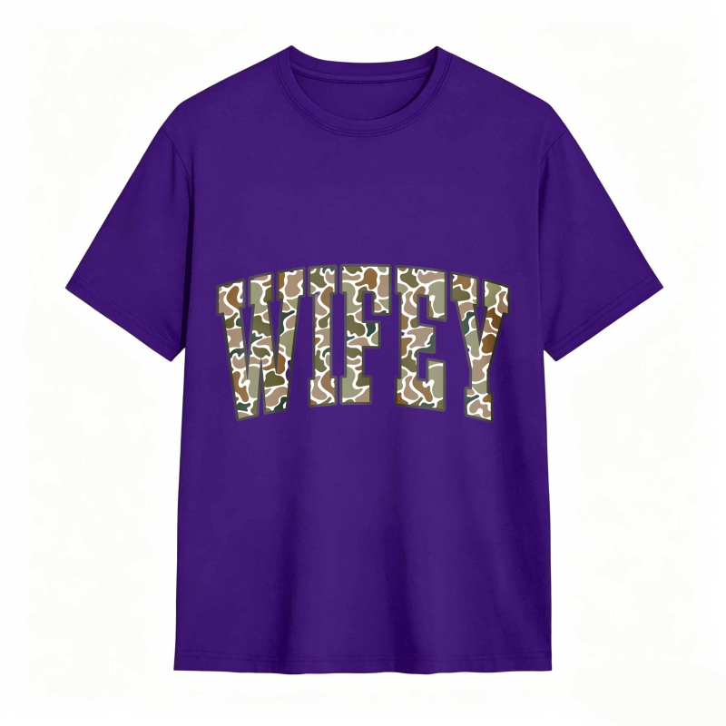 Comfort Colors Camouflage Wifey Shirt