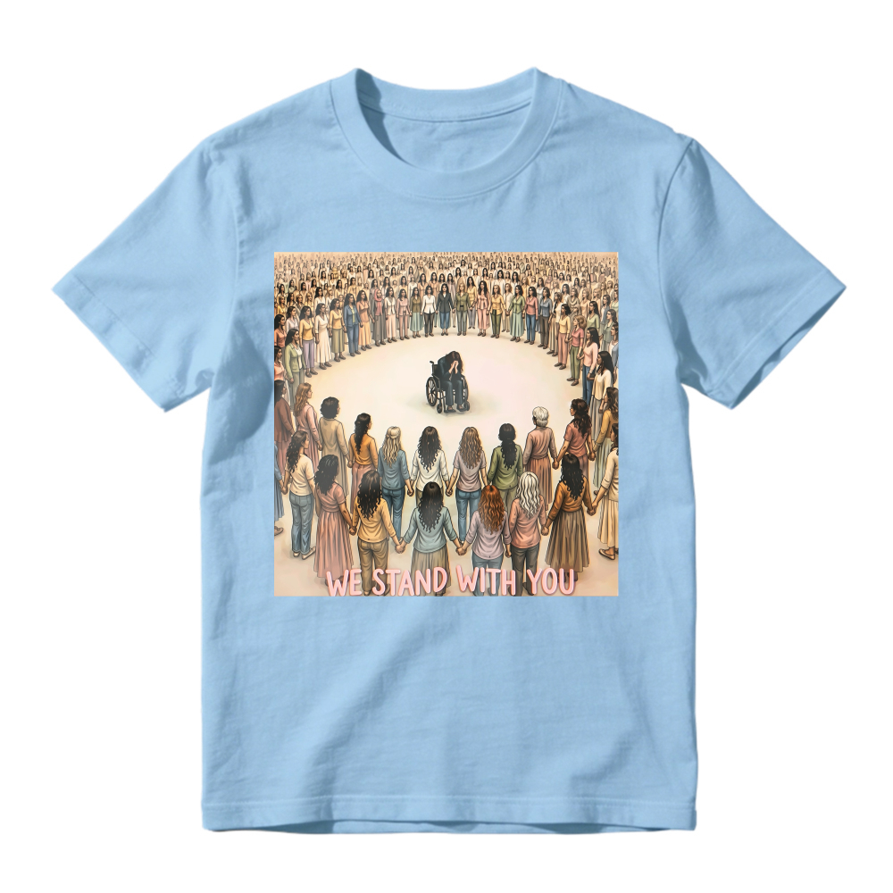 We Stand With You Wheelchair Support Circle Unisex Classic T-shirt