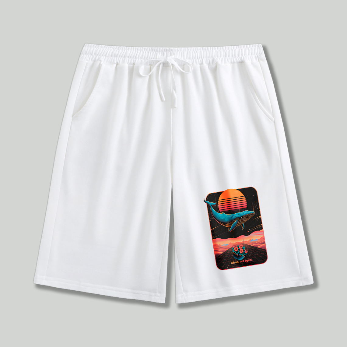 Wardrobecart Whale Sunset Ocean Scene Shorts