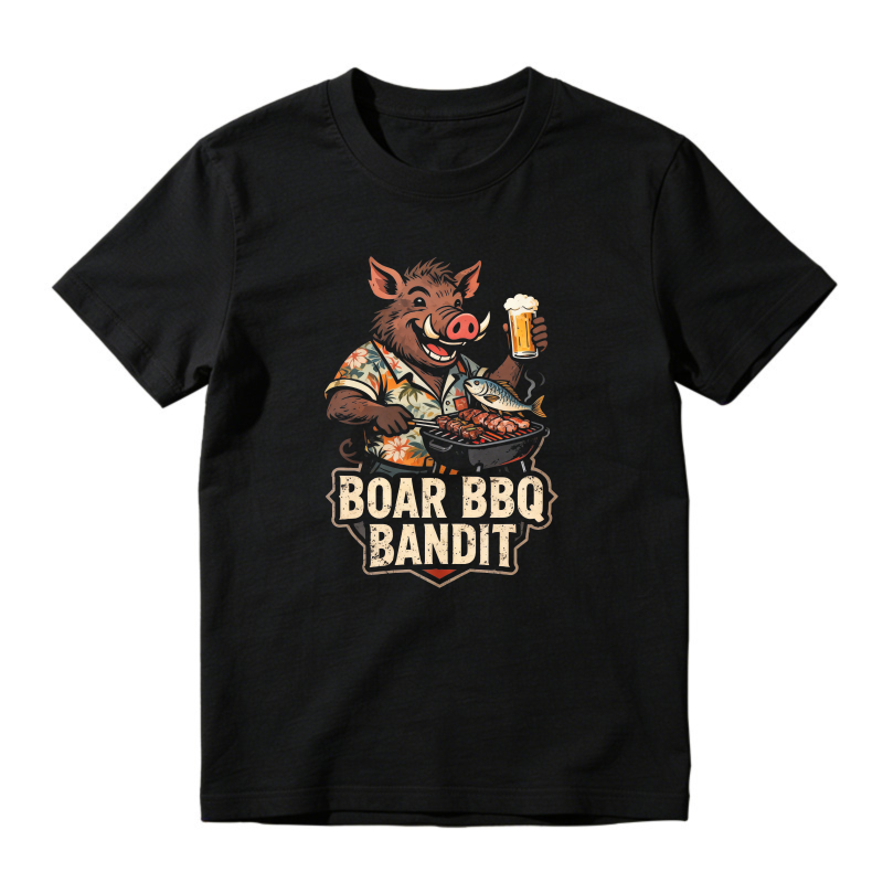 Boar Bbq Bandit Grilling Pig With Beer And Ribs Unisex Classic T-shirt