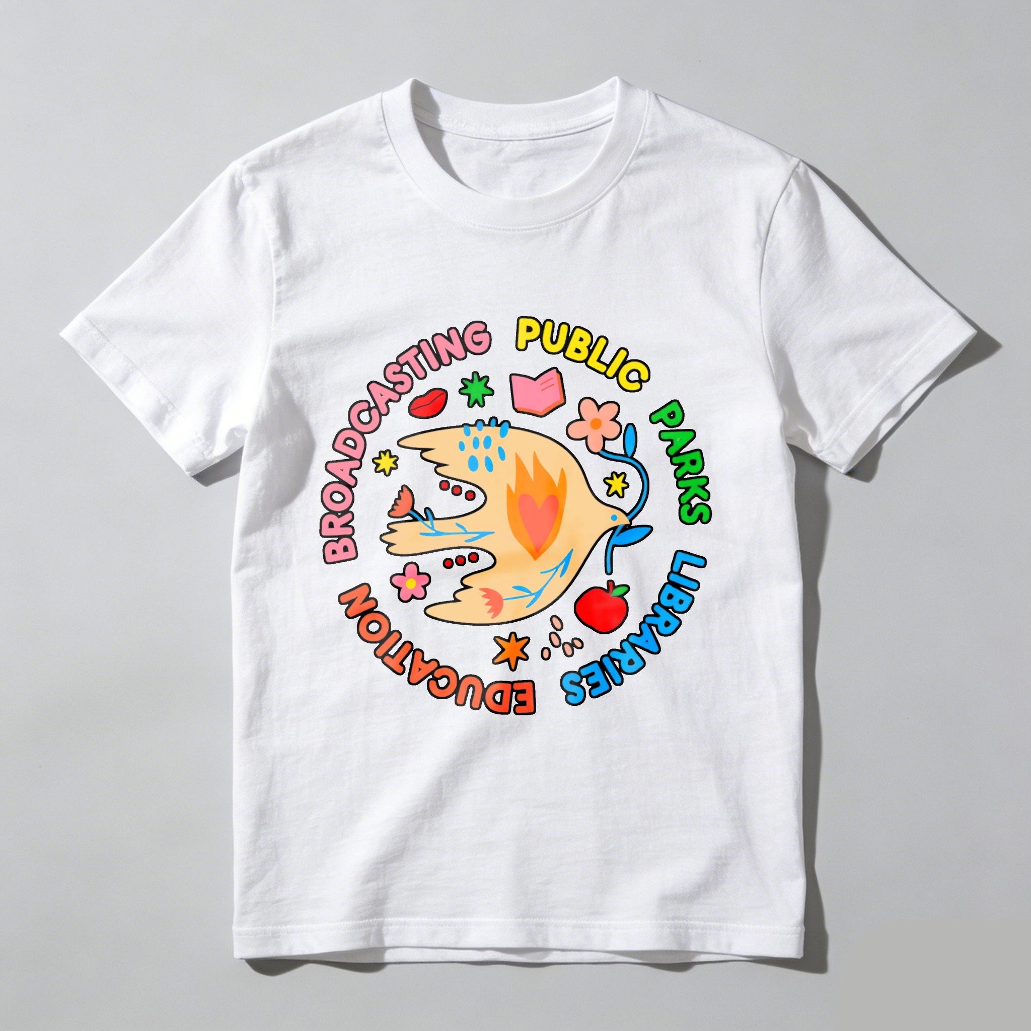 Wardrobecart Broadcasting Public Parks Libraries Education Tshirt