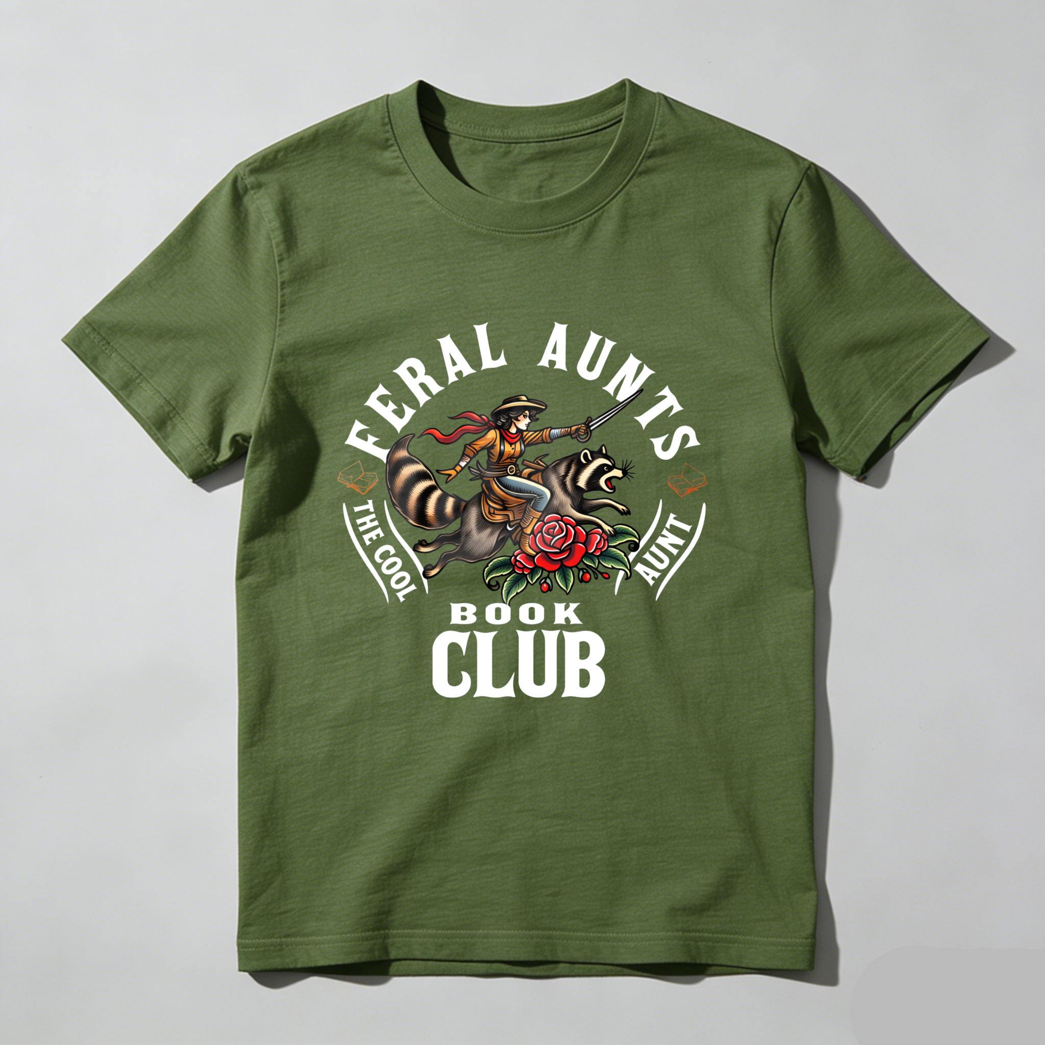 Wardrobecart Feral Aunts Book Club The Cool Aunt tshirt