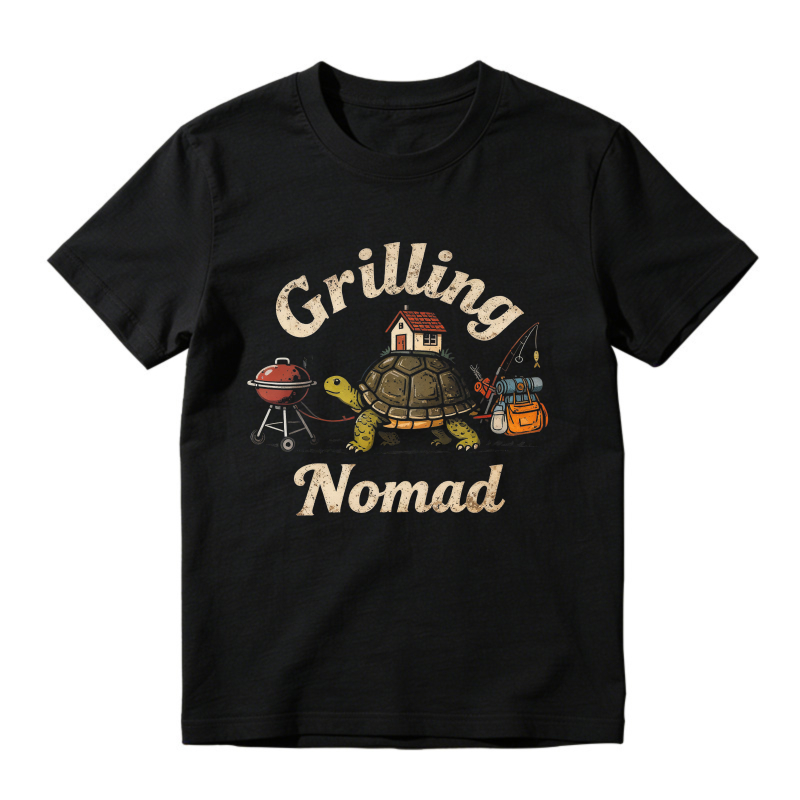 Grilling Nomad Turtle With House And Grill Unisex Classic T-shirt