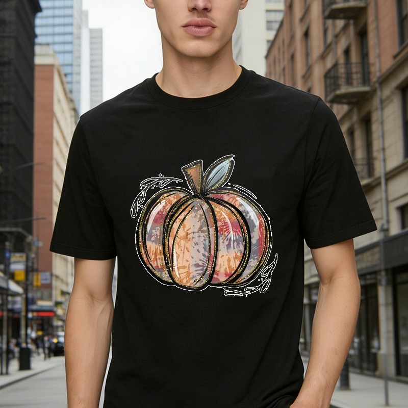 Abstract Artistic Pumpkin Design Unisex Classic T Shirt