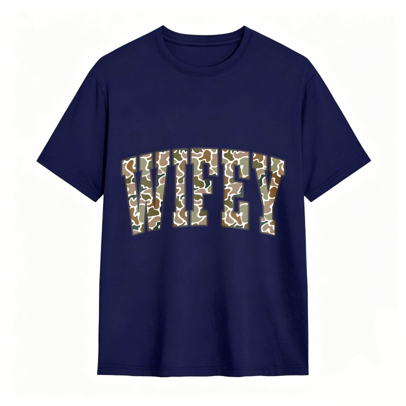 Comfort Colors Camouflage Wifey Shirt