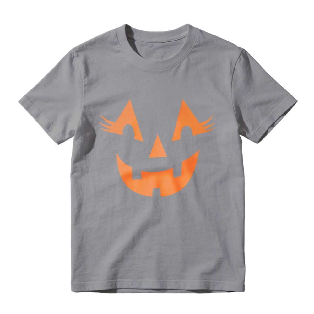 Orange Jack O Lantern Pumpkin Face Halloween Unisex Classic T-shirt