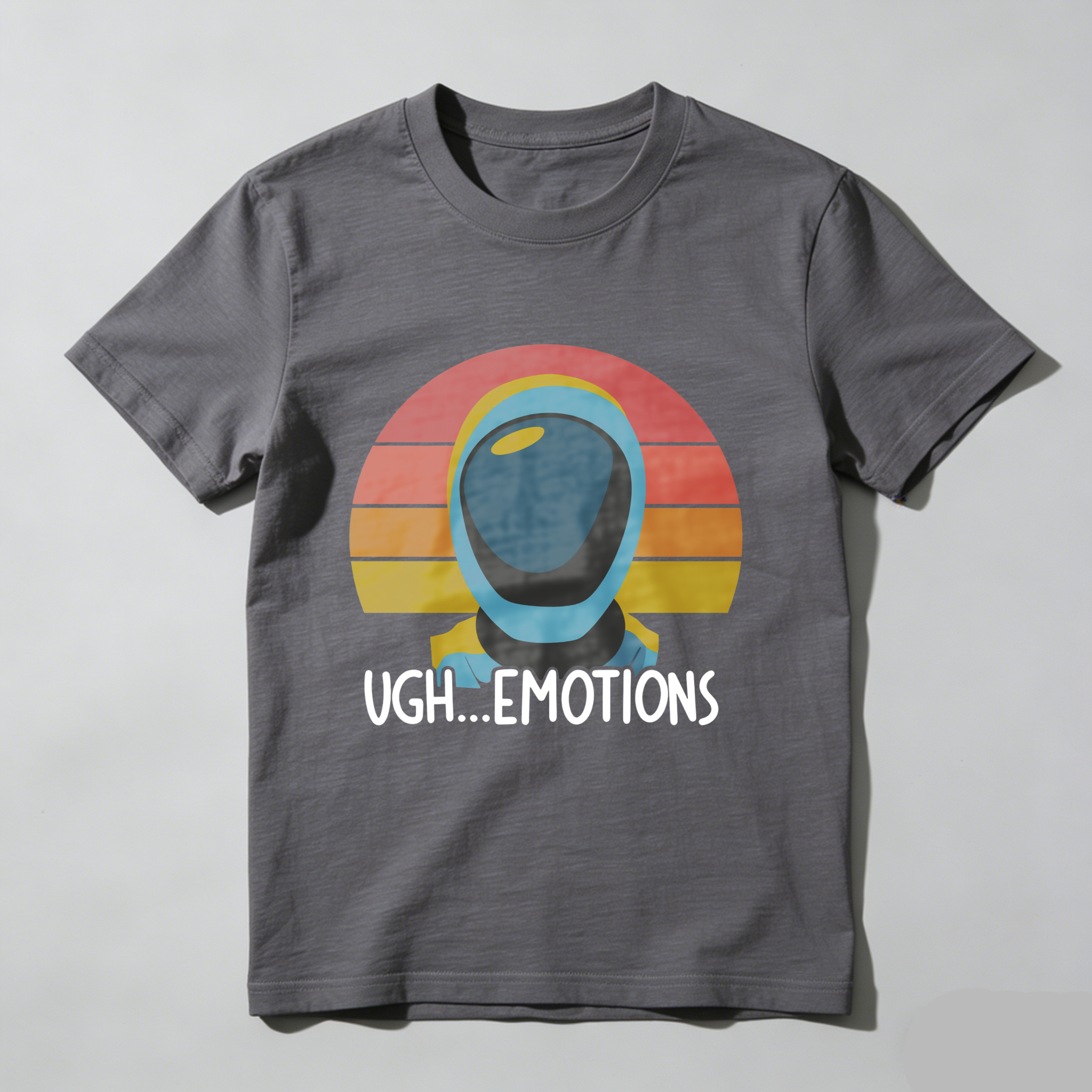 Wardrobecart Astronaut Helmet Sunset Ugh Emotions tshirt