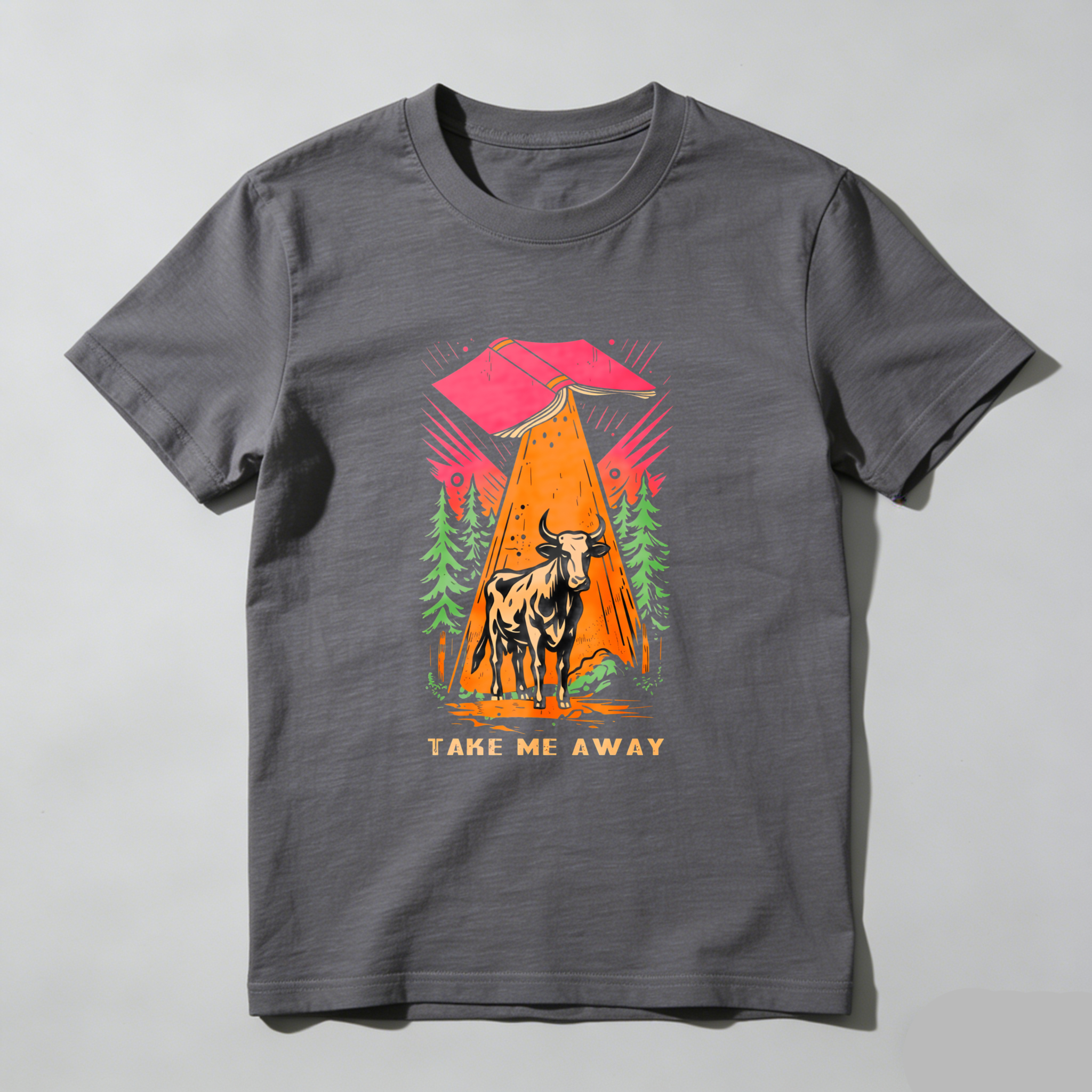 Wardrobecart Mountain Bull Forest Sunset Adventure Take Me Away Tshirt
