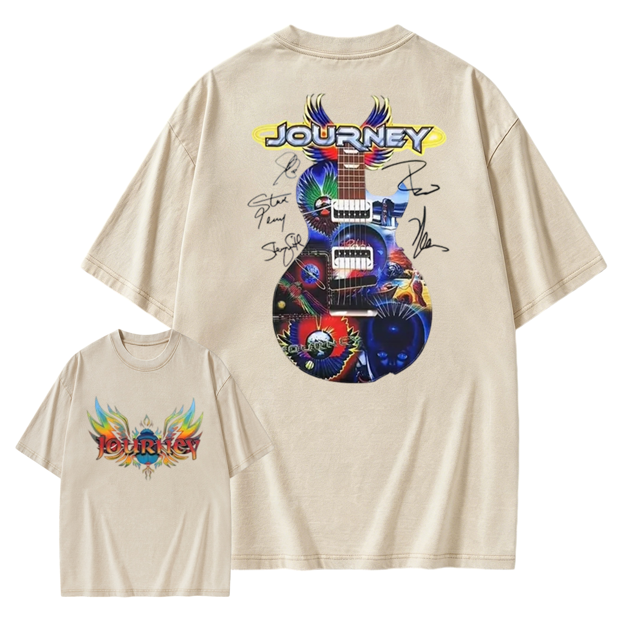 Journey Band Concert Tour Music Washed T-Shirt
