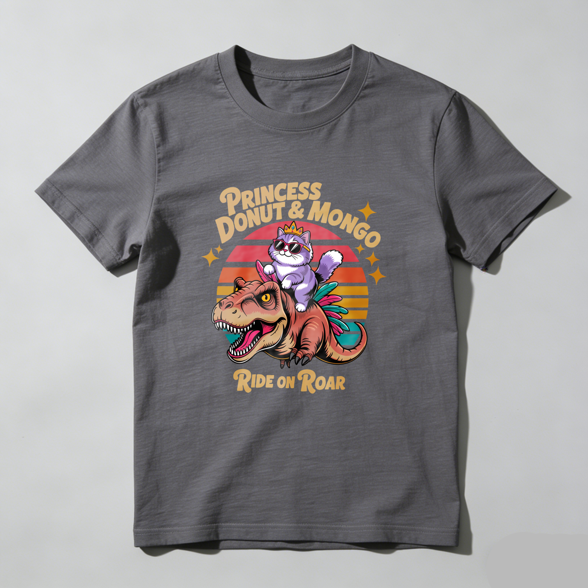 Wardrobecart Princess Donut And Mongo Ride On Roar Tshirt